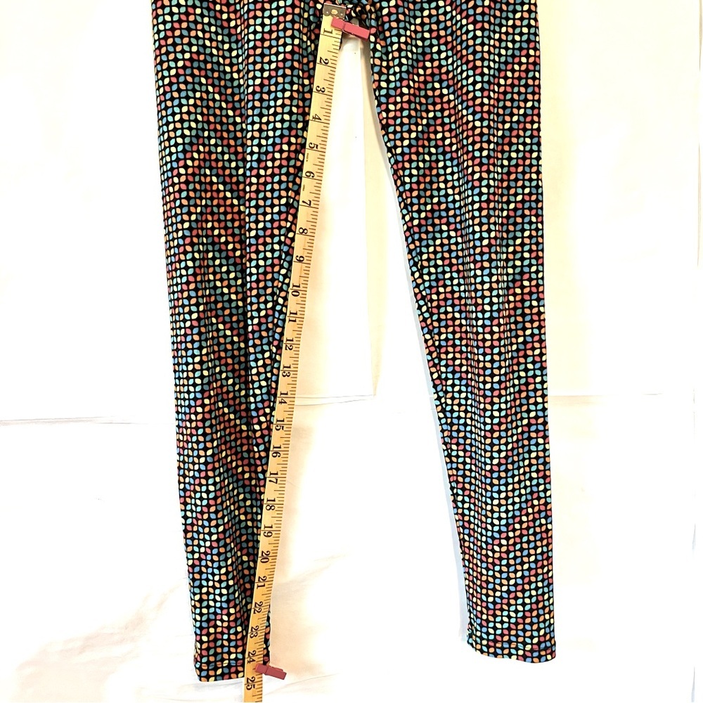 LULAROE Women’s Leggings in Brightly Colored Dotted Design - Picture 7 of 9